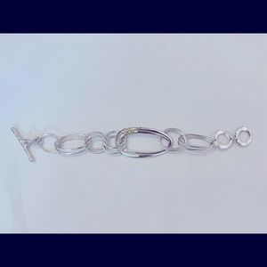Wave Link Bracelet - Sterling Silver. New - Never Worn.